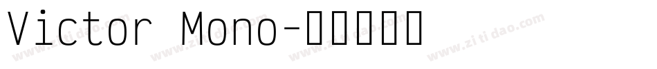 Victor Mono字体转换